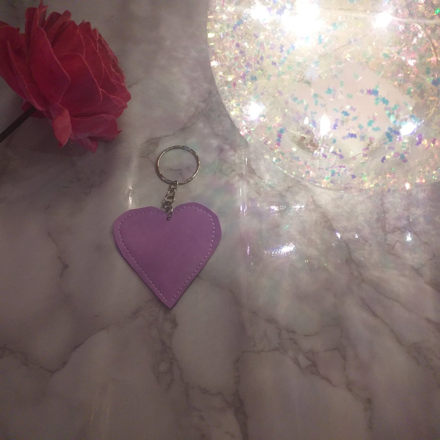 Love heart keyring