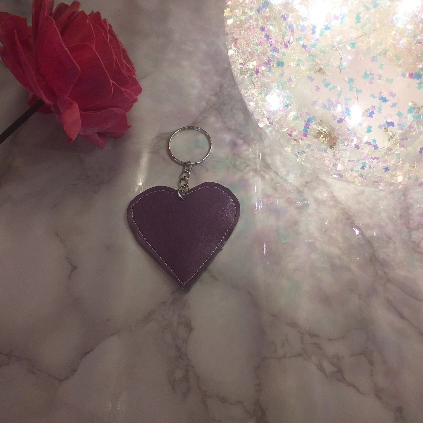 Love heart keyring