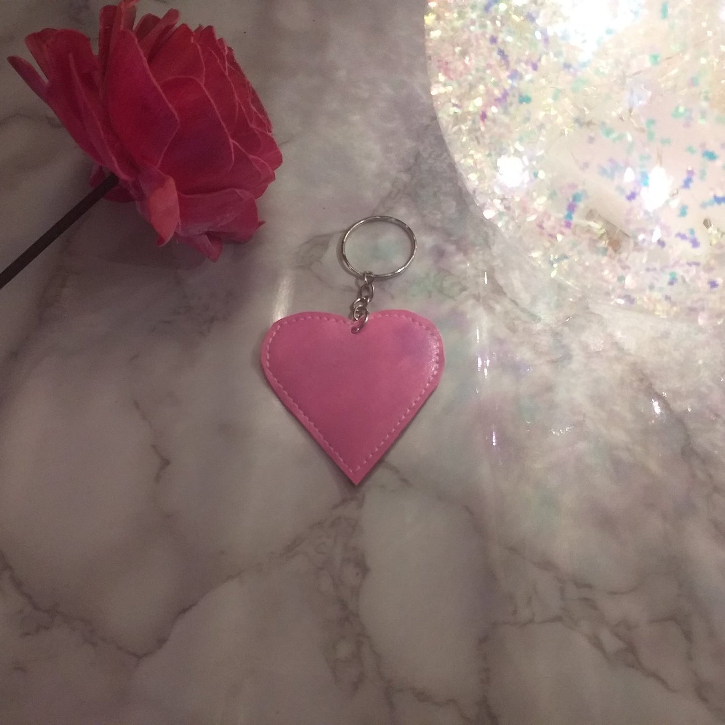 Love heart keyring