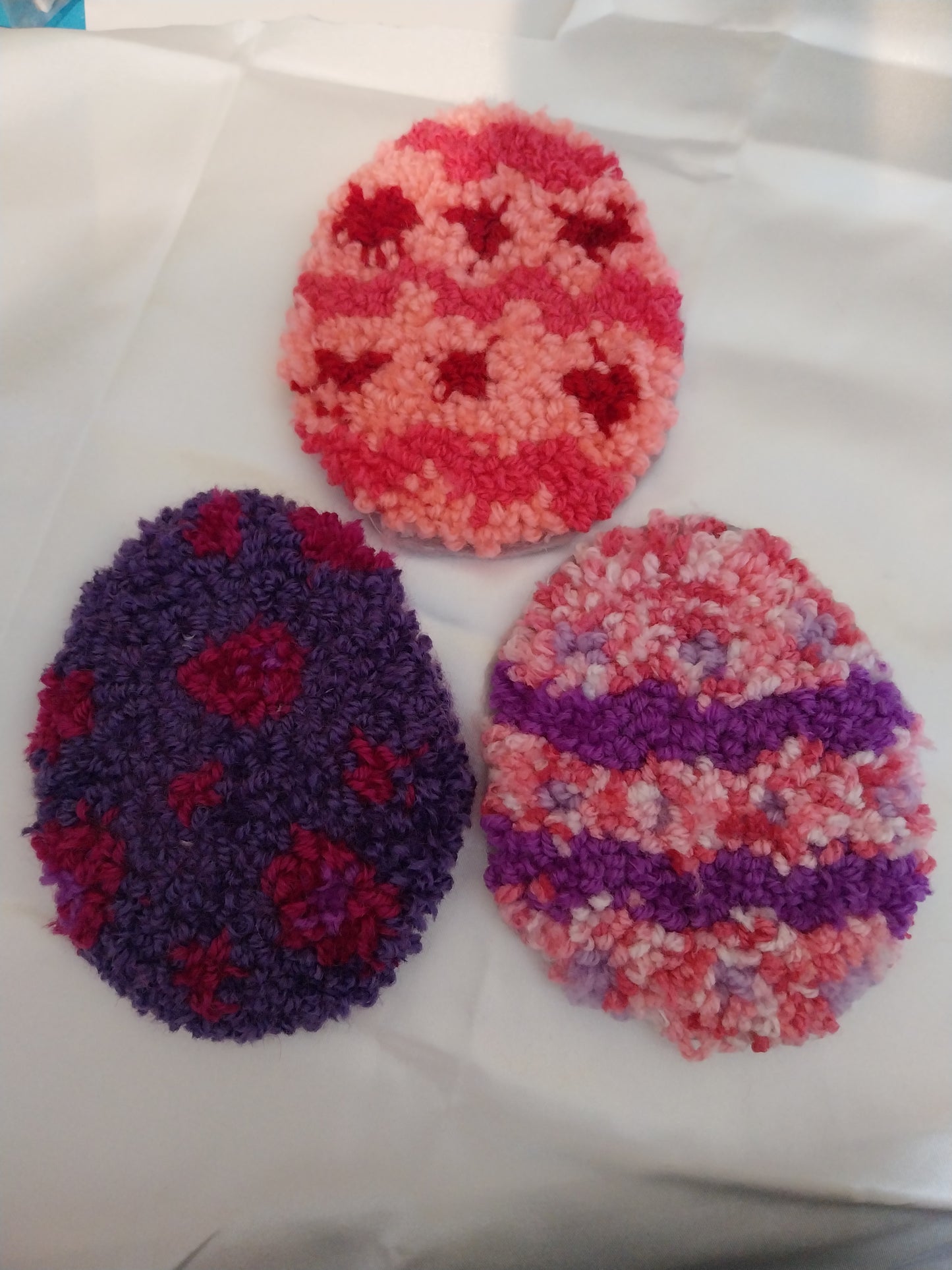 Easter Egg Punch needle mug coaster