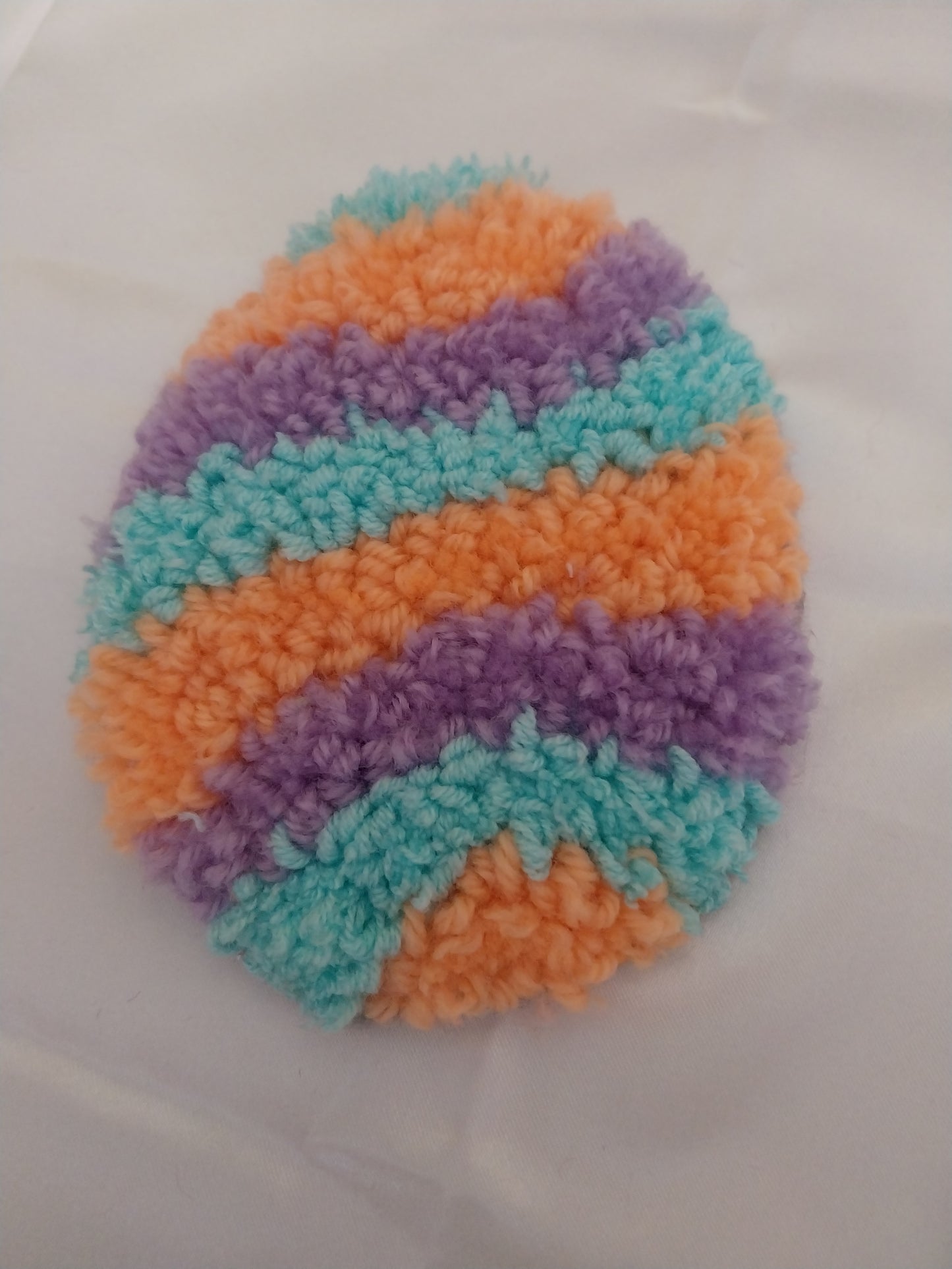Easter Egg Punch needle mug coaster