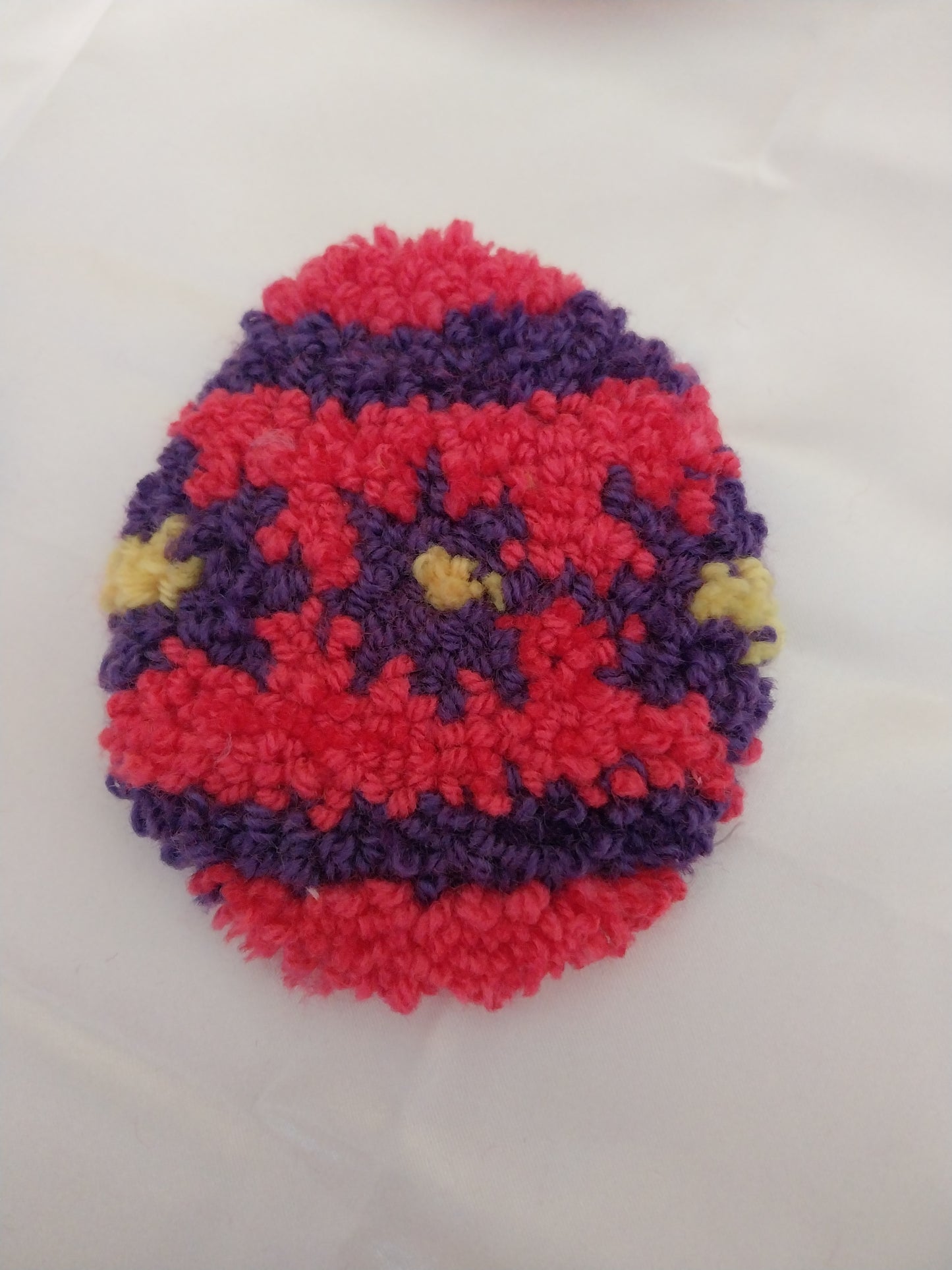 Easter Egg Punch needle mug coaster