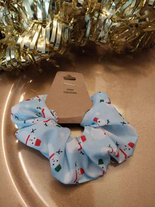 Christmas Scrunchie snowman