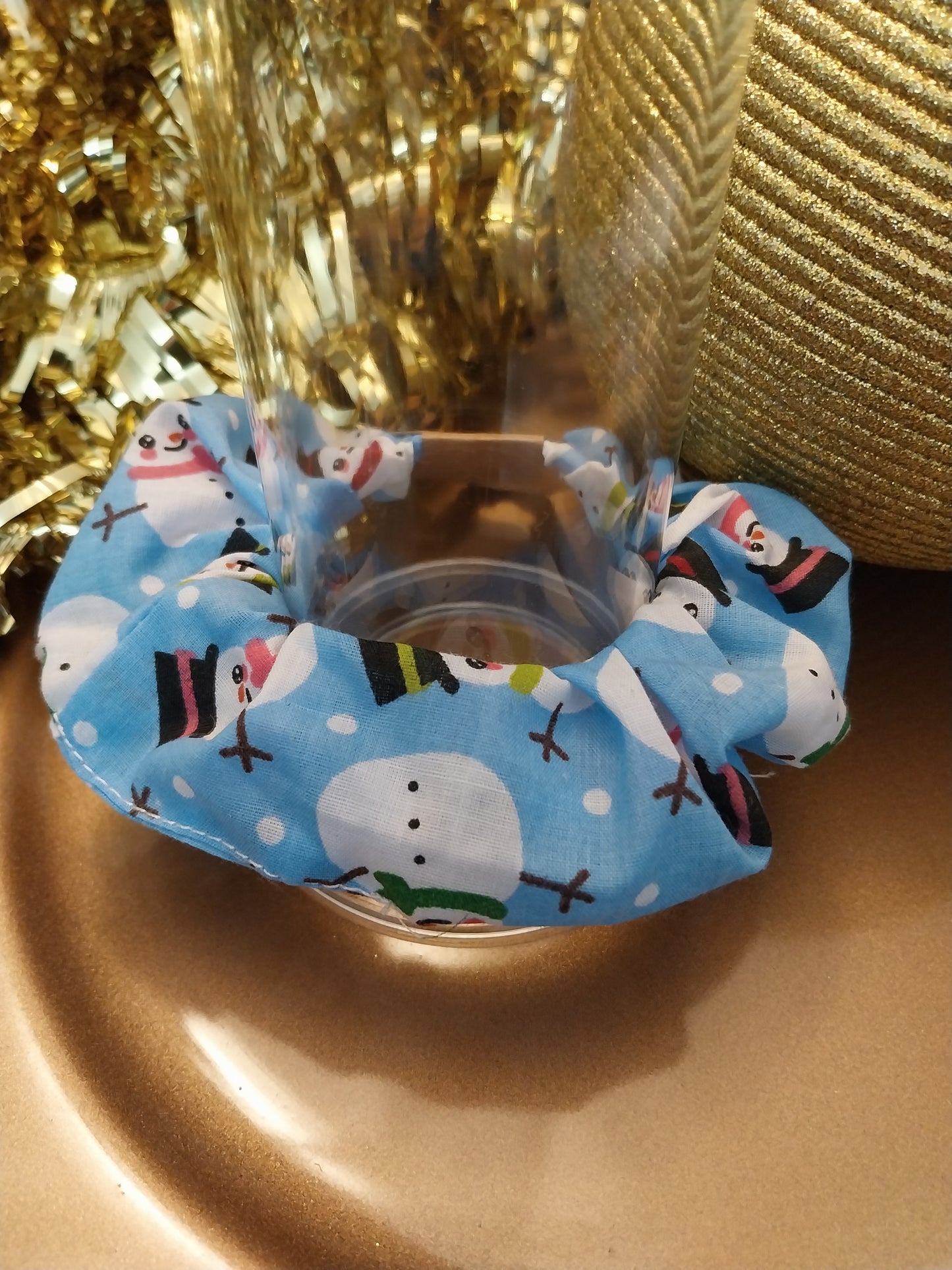 Christmas Scrunchie snowman
