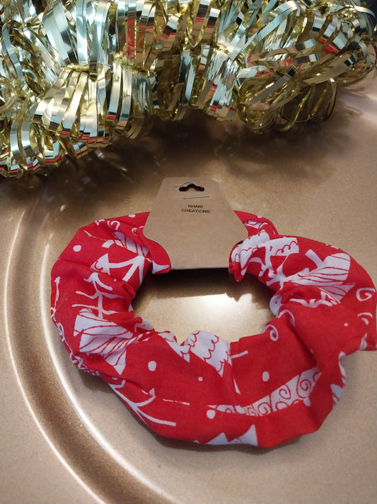 Christmas Scrunchie red tree