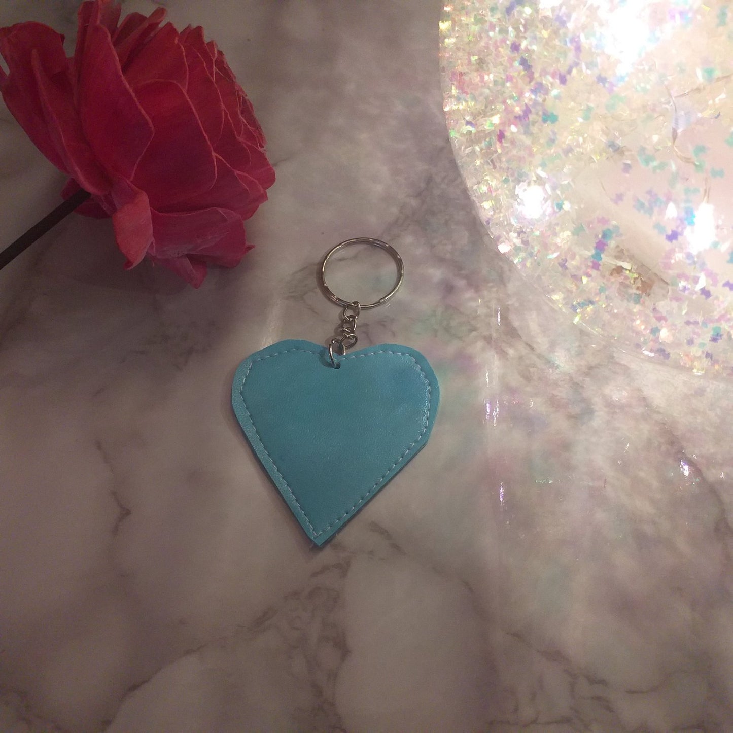 Love heart keyring