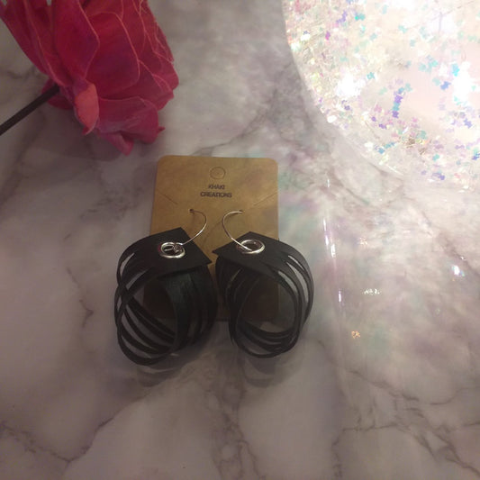 Leather earrings