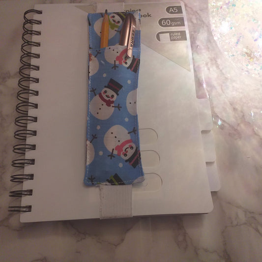 Notebook pen holder