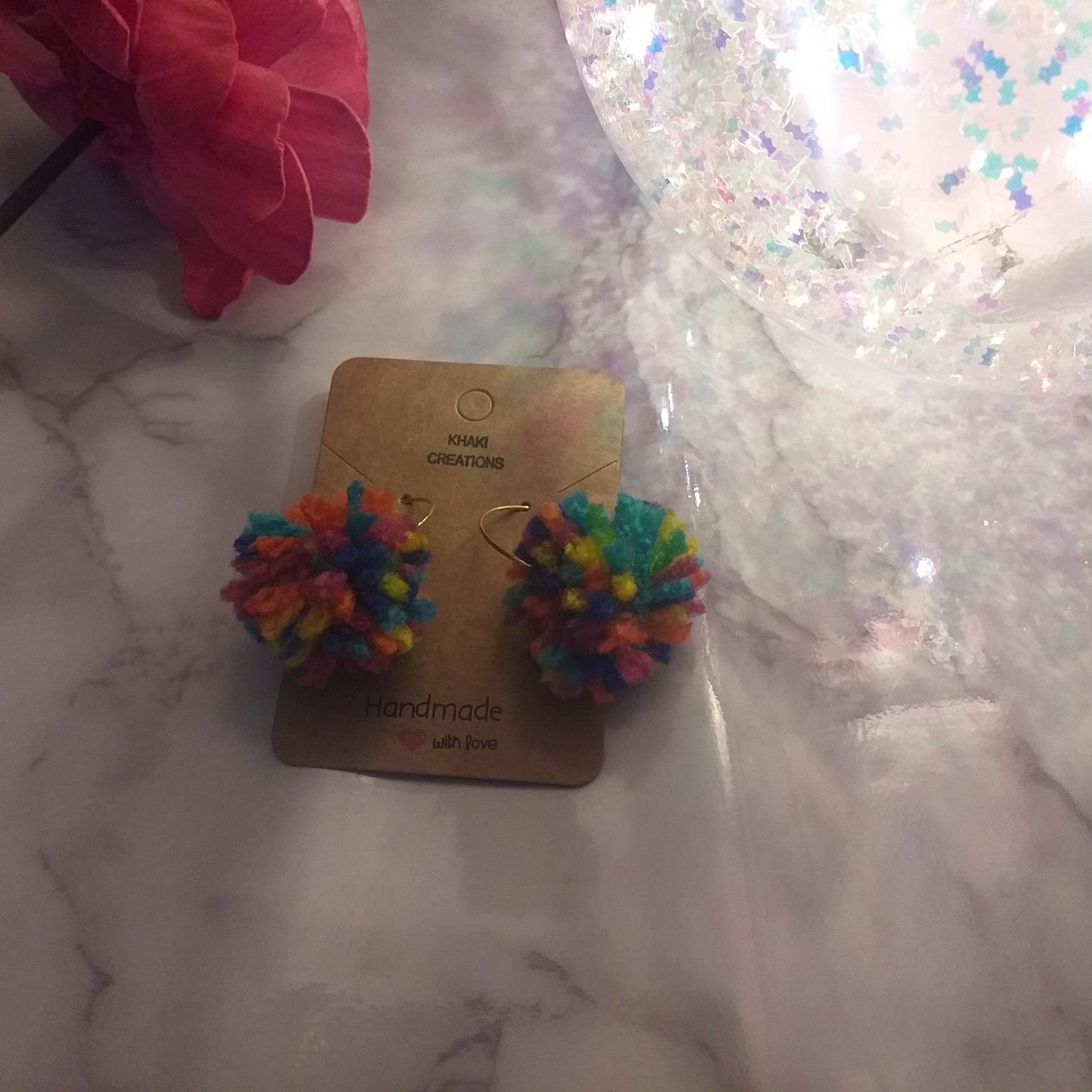 Pom pom earring