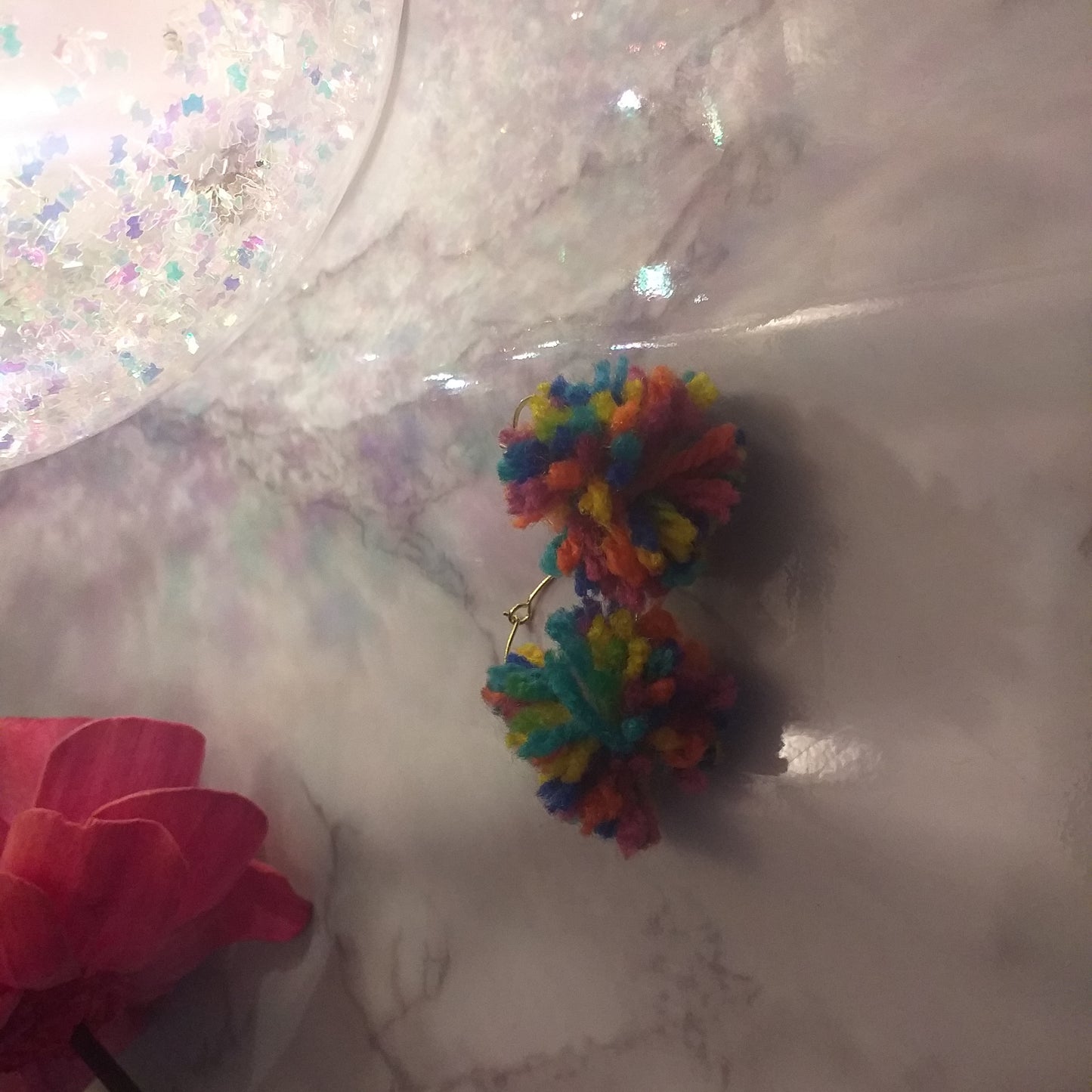 Pom pom earring